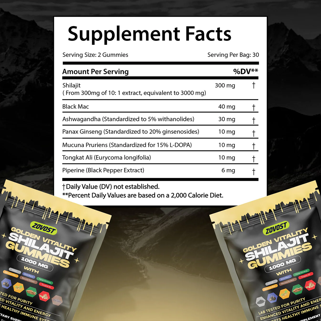 Zovost Hercules Shilajit Gummies